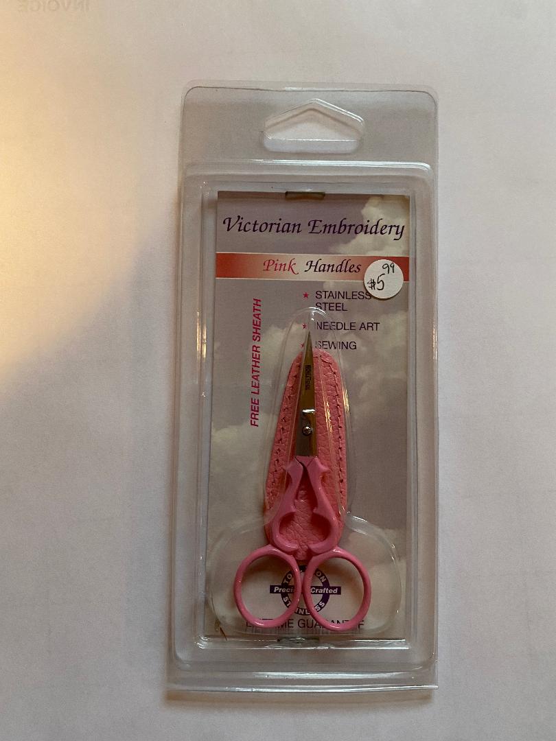 Victorian - 3 1/2" Embroidery Scissors - Pink